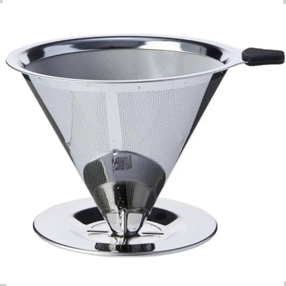 Coador Filtro de Café103 Inox Reutilizável e Sustentável Durável Fácil de Limpar Dispensa Filtro de Papel Econômico Premium