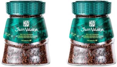 Kit 2 Café Solúvel Colombiano Juan Valdez Descafeinado 95gr