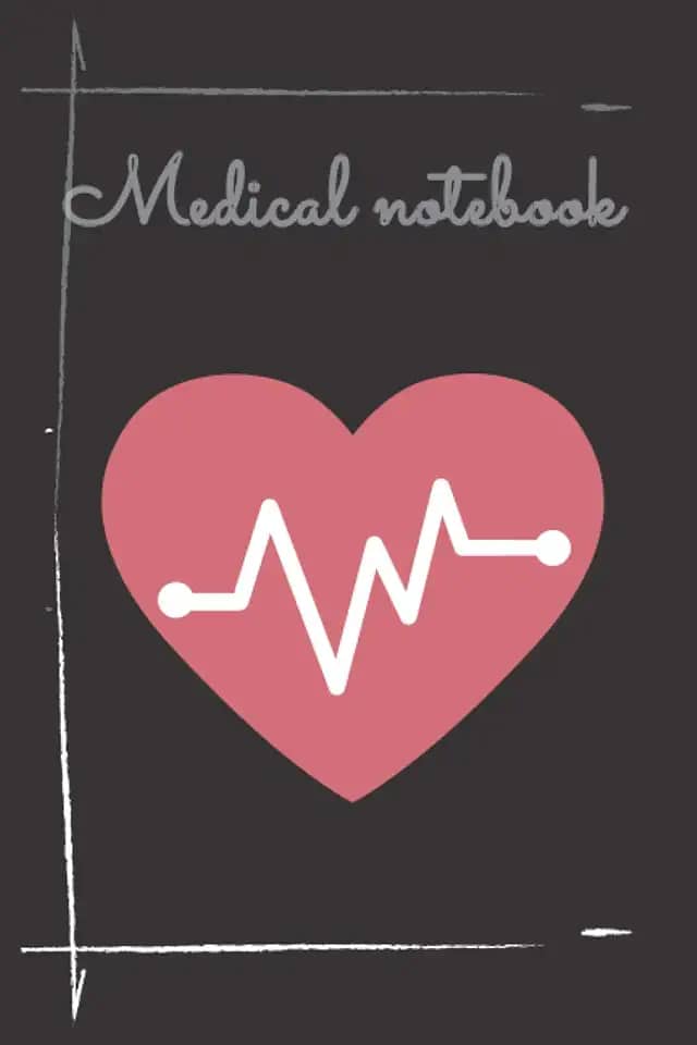 Medical notebook: Dark Cover - Size (6 x 9 inches) 110 Pages: Lined Paper