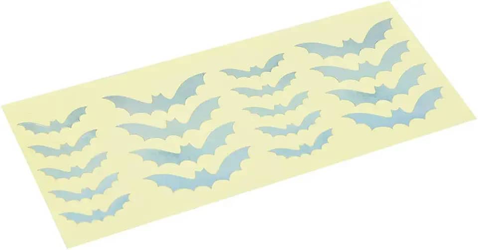 RiToEasysports Adesivo Marcador de Fretboard Embutido de Guitarra Com Padrão de Morcego Exclusivo para Guitarra Elétrica Acústica, Decoração Atraente, Adequado para Qualquer Traste, Adesivo