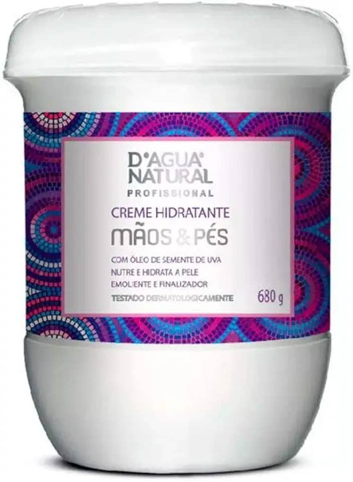 D'AGUA NATURAL Creme Hidratante Mãos E Pés D'Agua Natural 680 G