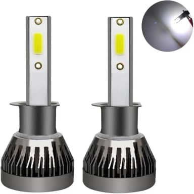 Par Lâmpada Farol Milha Mini Super Led Cob 6000 Lúmens (H11)