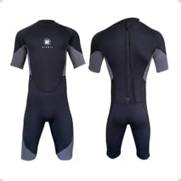 Roupa de Mergulho Natação Surf - Short John Rikwil Neoprene 2mm com Zíper Integrado Ideal para Proteção Térmica e Performance na Água.