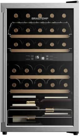 Adega Climatizada Brastemp Dual Zone 33 Garrafas Inox Bzb33beana - 127v
