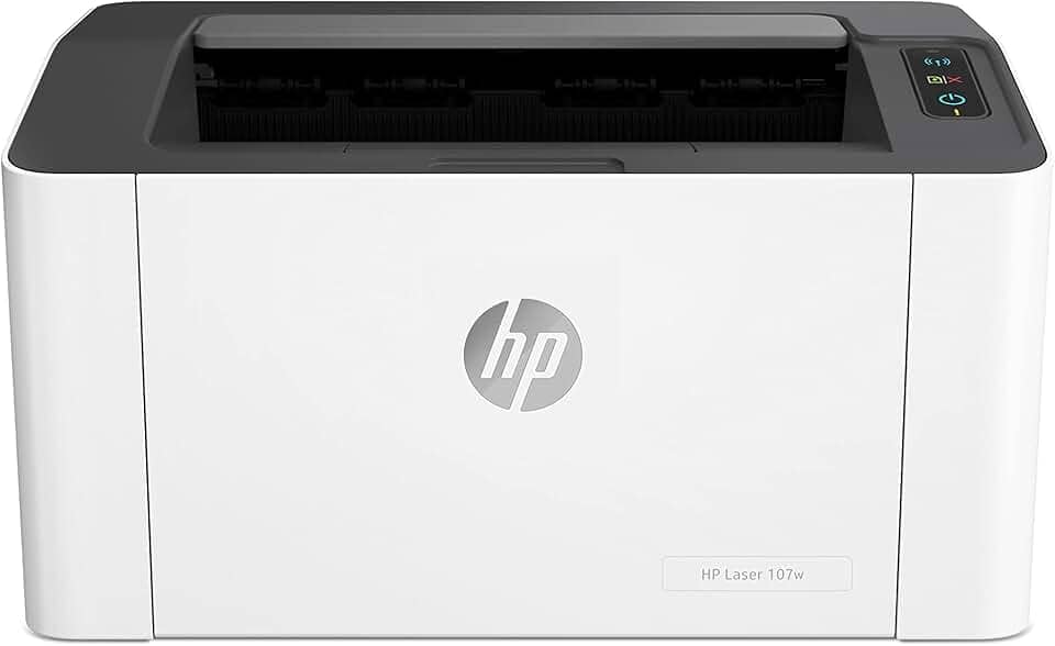 Impressora HP Laser 107w Tecnologia de impressão Laser Wi-Fi. Impressora para Pequenas e médias empresas. Conectividade:USB 2.0 de alta velocidade (4ZB78A)