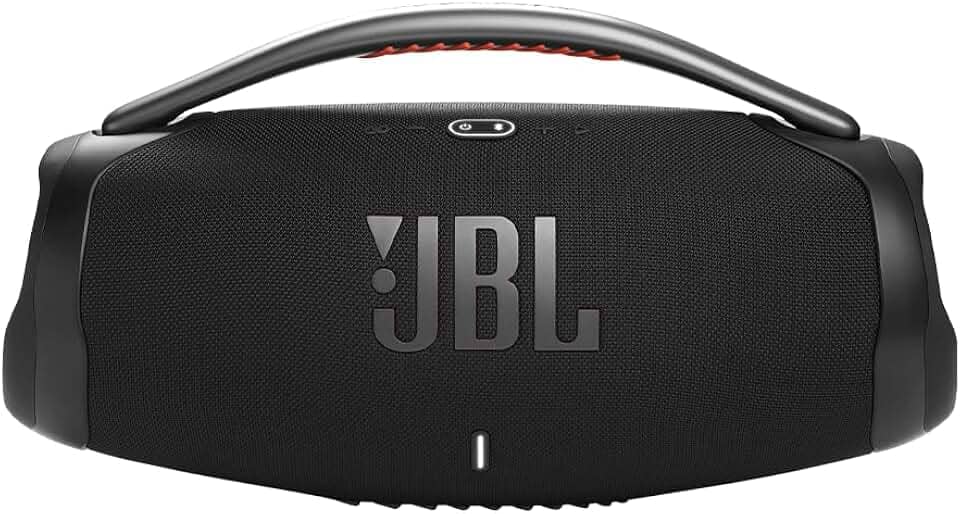 JBL, Caixa de Som, Boombox 3 Wi-Fi, Bluetooth, Dolby Atmos, À Prova d'água e Poeira - Preto