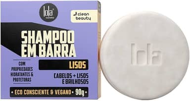 Shampoo em Barra para Cabelos Lisos 90g, Lola Cosmetics
