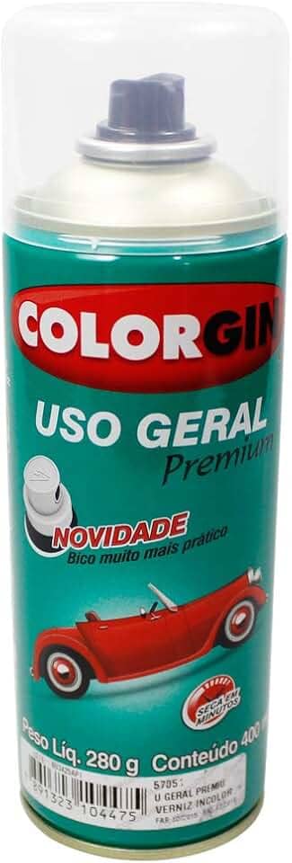 Colorgin Verniz Metálico Spray 400 ml Incolor