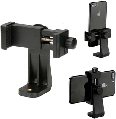 Suporte Adaptador d Telefone Celular iPhone Samsung Motorola Xiaomi 360 Graus Giratório Rotativo Horizontal Vertical Clipe p/Tripé IMAGEMTECH I2 ITWO