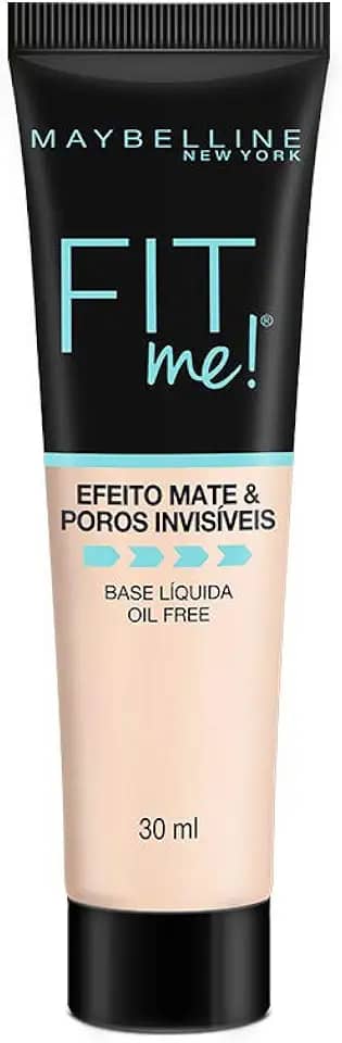 Maybelline NY Base Líquida com Controle de Oleosidade Fit Me Matte FPS 22 Cor 110 (Antiga N70), 30ml