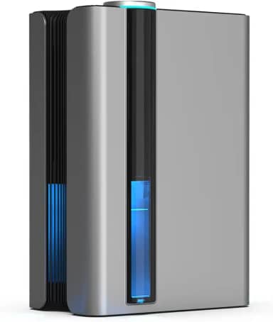 desumidificador de ar,Filtros reutilizáveis, 2400 ML, Com mangueira de drenagem, Luzes de atmosfera coloridas, adequado para salas de estar, armários, banheiros, porões, trailers