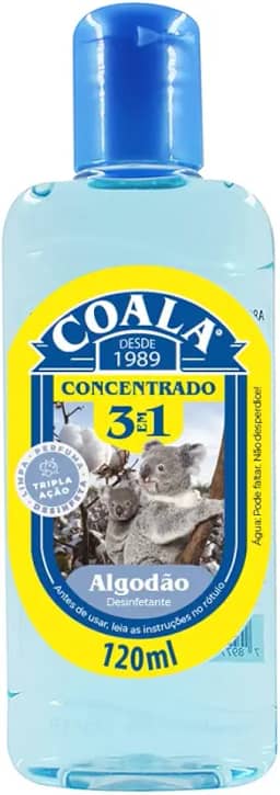 Coala Desinfetante Concentrado 3 Em 1 120Ml Algodão