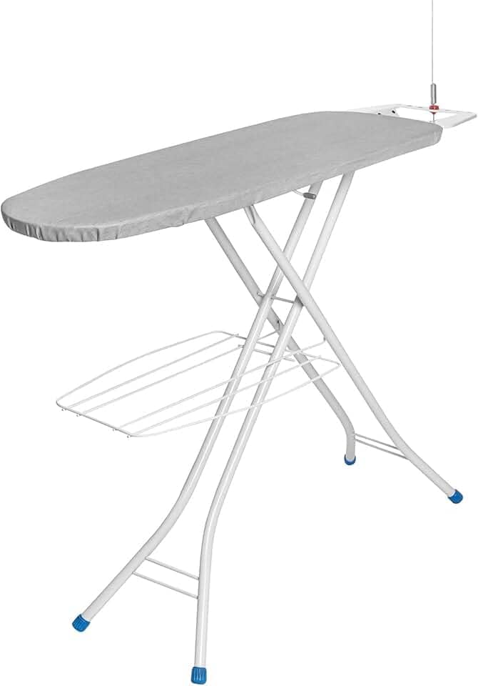 Metaltec Tábua De Passar Roupa 1001 Top Plus Em Aço Robusta E Resistente Com Suporte Para Ferro - Capa Forro 100% Algodão Térmico