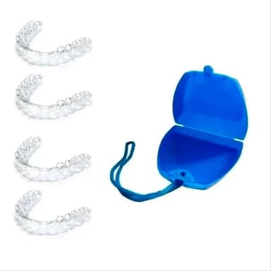 360 Placas de Silicone Moldável para Bruxismo, Conjunto com 4 unidades