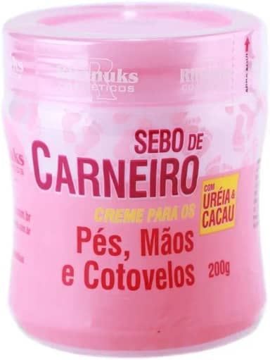 Creme Hidratante para Pés Mãos e Cotovelos Sebo de Carneiro