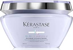 Kérastase Máscara Blond Absolu Masque Cicaextreme, Cabelos loiros, descoloridos, Hidratação, restauração, Ácido Hialurônico, Flor de Edelweiss, 200 ml