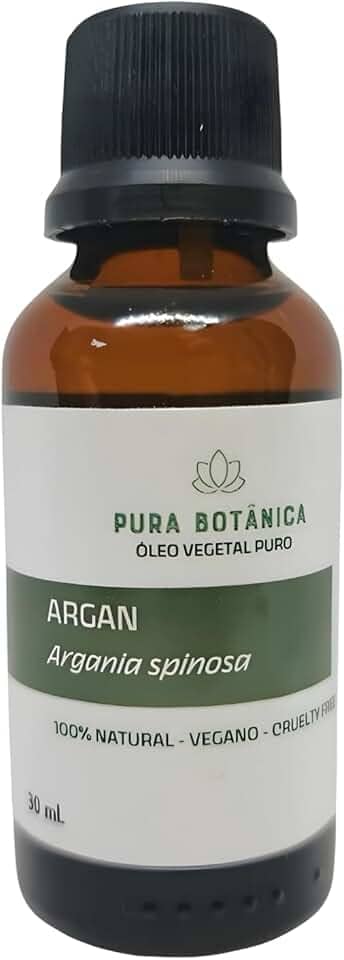 Óleo Vegetal de Argan 100% Puro e Natural, Massagem, Aromaterapia, Cabelo Pura Botânica