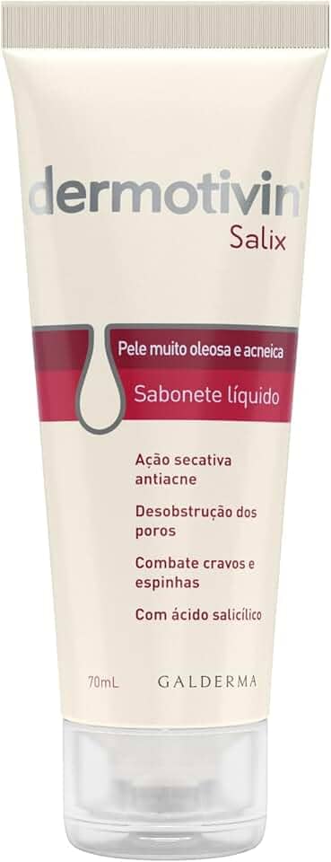 Dermotivin Sabonete Líquido Facial Para Acne Salix 70ml