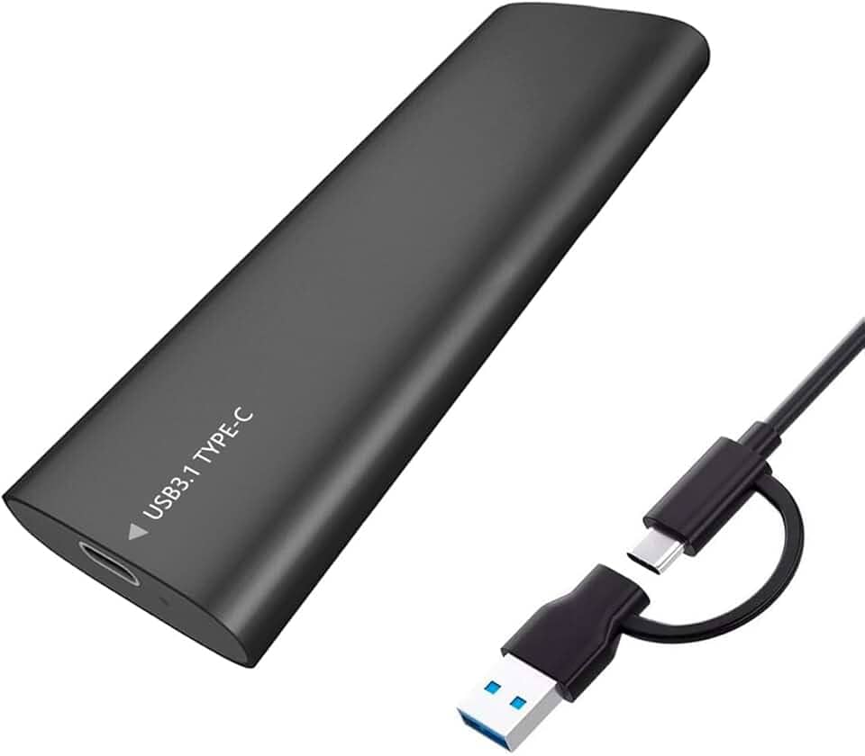 Case externo para SSD M.2 NVMe/SATA USB 3.1 e Tipo-C