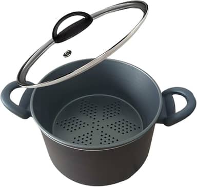 Panela Multiuso Com Forma Antiaderente Cuscuz Legumes Vapor