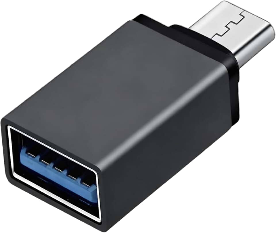 Adaptador USB para Tipo C, Colocar Mouse Macbook, OTG, Compatível com iPhone 15 16 17, Android, Notebook, PS5, Switch 1 e 2, Teclado, HD, Controle Gamer, Transferência Rápida, USB Tipo C para tipo A