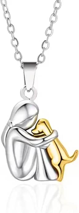 Colar Pet Cachorro Abraço Amor Mãe De Pet Presente Feminino