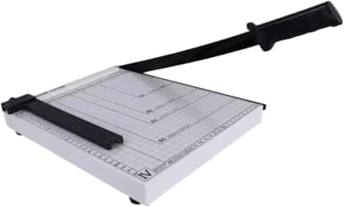 GUILHOTINA DE PAPEL A4 EM AÇO COM TRAVA ATÉ 12 FOLHAS