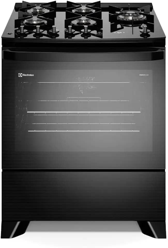 Fogão Electrolux 5 Bocas Experience com PerfectCook360 Preto FE5CP