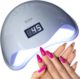 Cabine Led UV Sun 5 Digital 48w Unhas Gel Acrigel Branca Bivolt 110v - 220v PREMIUM KRORE