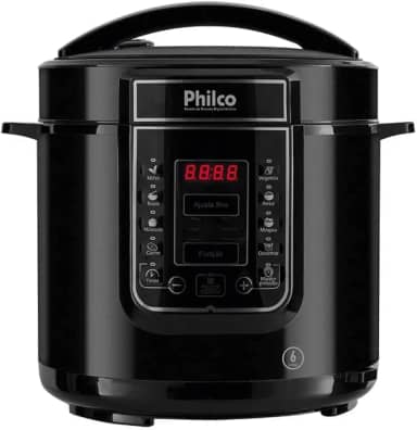 Panela de pressão, Digital inox Ppp01p, 6L, Preto, 110v, Philco