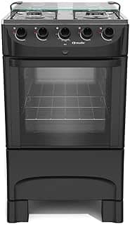 Fogão 4 Bocas Mueller Bivolt com Acendimento Automático Preto Fosco Mfi4bb