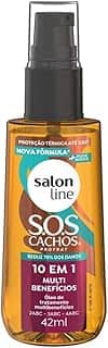 Salon Line, Óleo 10 em 1 Multibenefícios, SOS Cachos, Vegano - Para Cabelos Cacheados e Crespos, 42ml