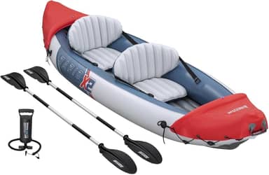 Caiaque Inflável Lite-Rapid X2, 2 Pessoas, 3,21m x 1m, 220kg, com 2 Remos e Bomba de Ar