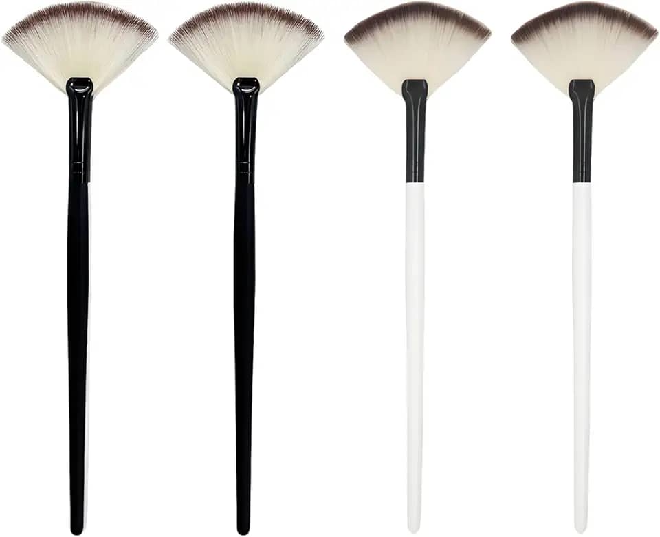 4 pincéis para uso facial, aplicador de máscara facial, pincéis de maquiagem macios, esteticista, máscara de cabeça chata, aplicador de ácido, pincel de esteticista para mulheres, máscara de argila de