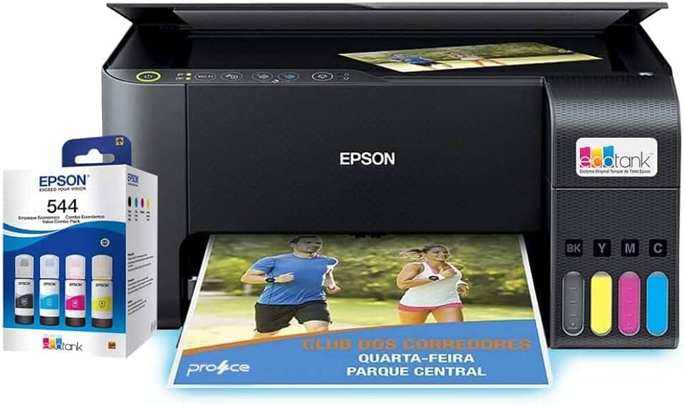 Kit Impressora Multifuncional Epson L3250 + Refil Tinta T544
