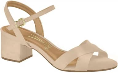 Sandália Feminino Vizzano Salto Baixo Blocado