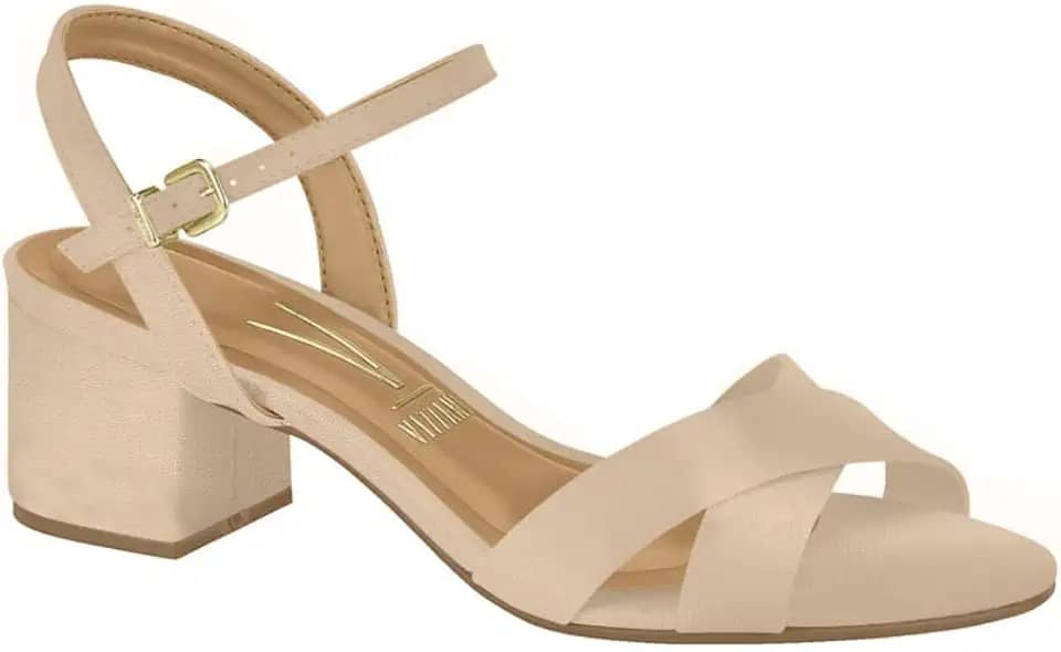 Sandália Feminino Vizzano Salto Baixo Blocado