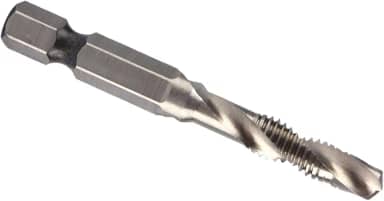 Cosiki Broca de Haste Hexagonal M6 de Alta Dureza e Broca Cônica para Metais Macios, Ferro, para Perfuração, Rosqueamento, Chanframento, Ponto de Aterramento Preciso, Adequado para Projetos DIY