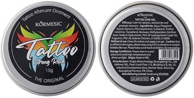 Pacote com 3 cremes de tatuagem, pomada iluminadora para tintas desbotadas e novas, suaviza, protege e melhora a cor, creme calmante para tatuagem (14 g)