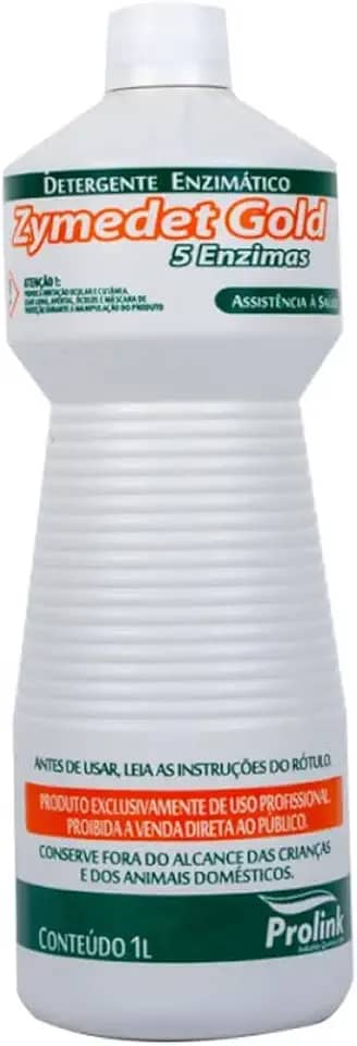 Zymedet Gold, Detergente Enzimático com 5 Enzimas, 1 Litro