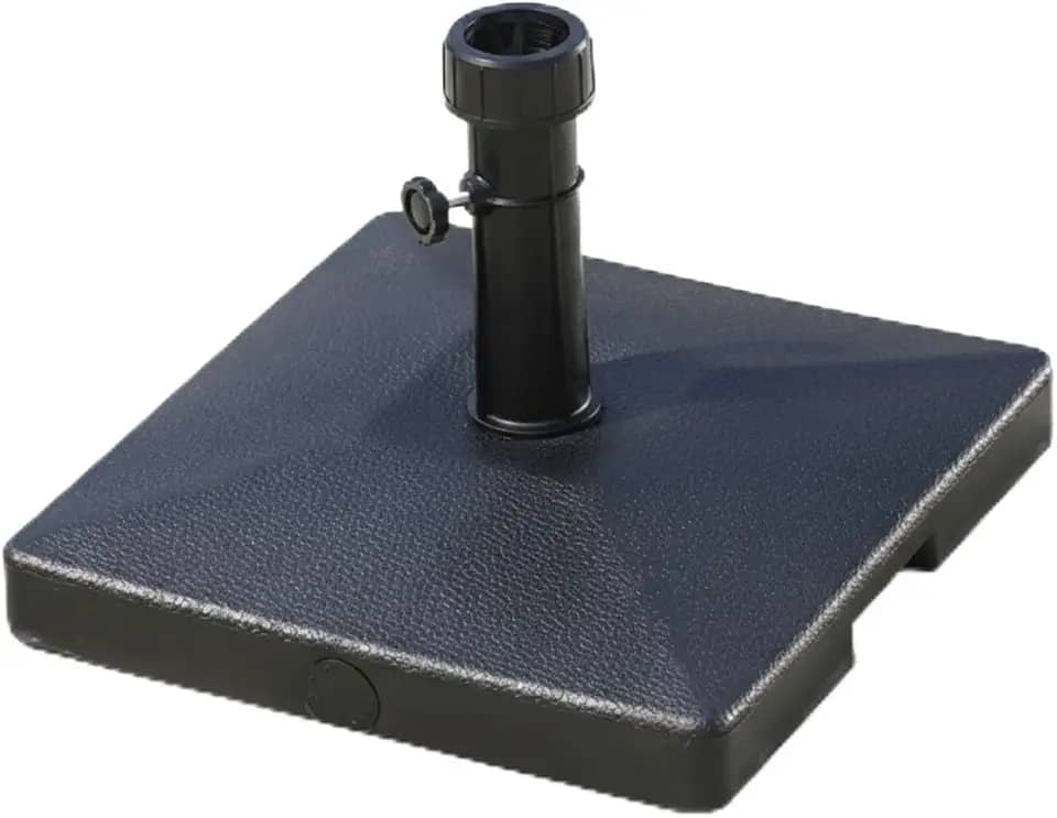 Base Para Ombrelone Guarda Sol 30kg Quadrada Concreto Preta