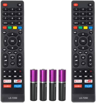 Kit 2 Controle Remoto Para Philco Smart TV