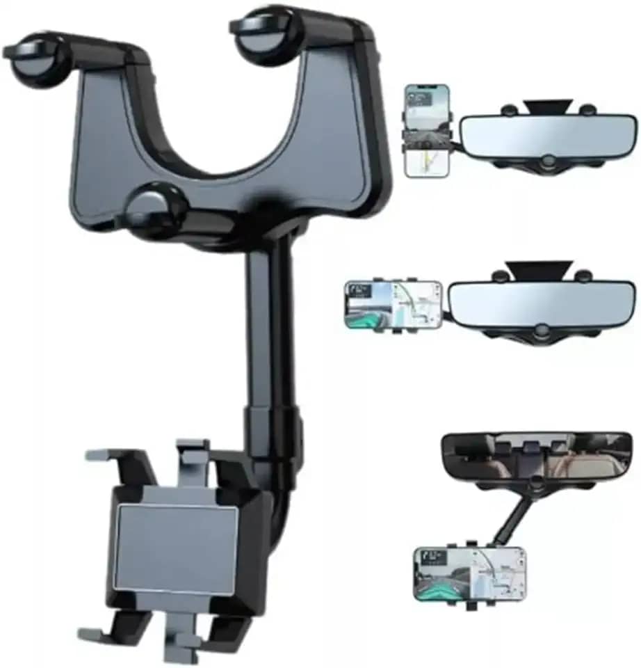 Suporte Universal Veicular Carro Encaixe Retrovisor 360º de rotação Anti Queda Para Celulares