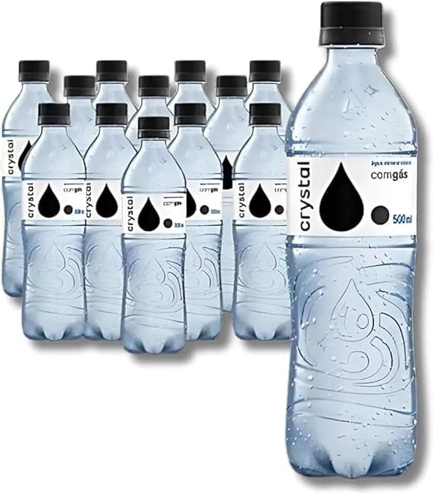 ÁGUA MINERAL COM GÁS 500ML KIT 12 UNIDADES- NATURAL, REFRESCANTE
