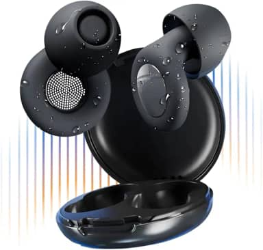 Abafador Ruido Fone Protetor Auricular Autismo Tdah Silicone confortável Sensibilidade Sonora abafador de som criança e adulto confortável maleável flexivel preto