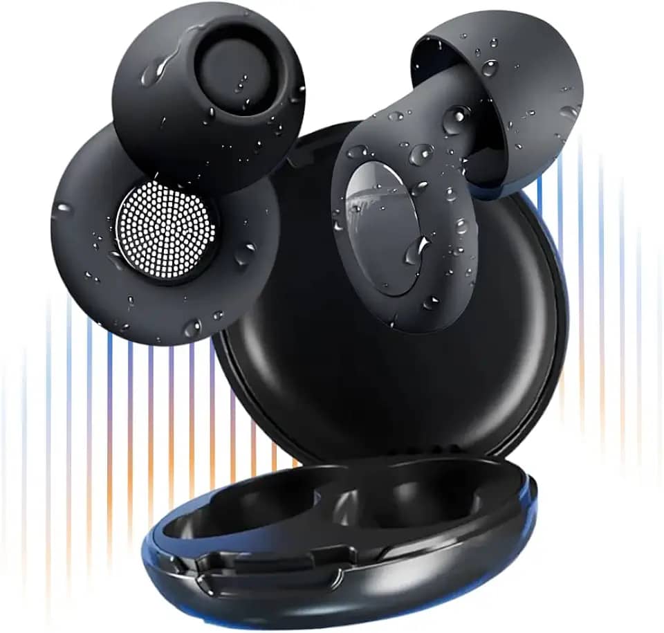 Abafador Ruido Fone Protetor Auricular Autismo Tdah Silicone confortável Sensibilidade Sonora abafador de som criança e adulto confortável maleável flexivel preto