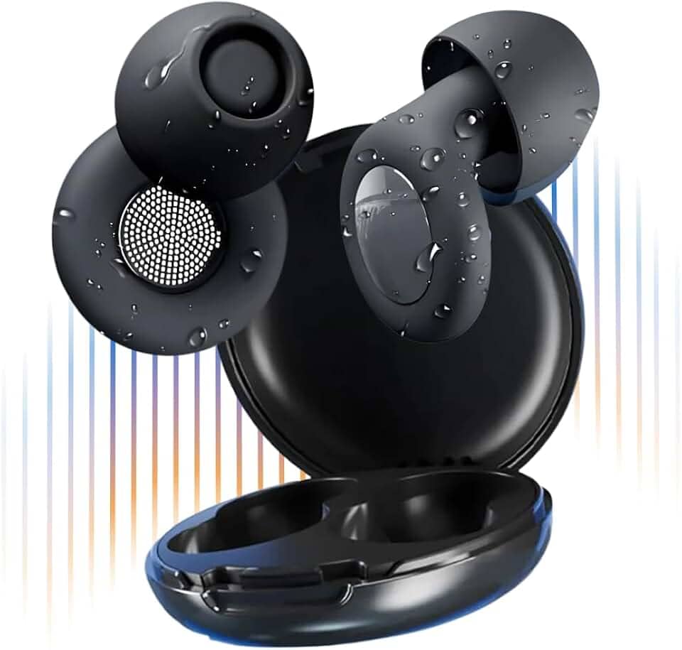 Abafador Ruido Fone Protetor Auricular Autismo Tdah Silicone confortável Sensibilidade Sonora abafador de som criança e adulto confortável maleável flexivel preto