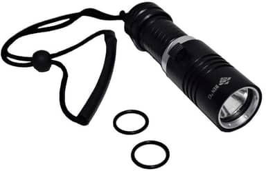 Lanterna Mergulho Cree T6 Recarregável à Prova Dágua 100m GB601