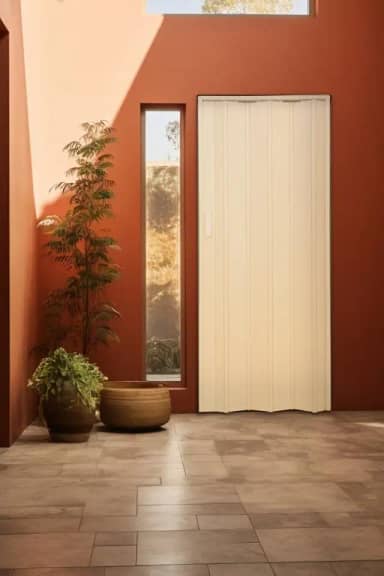 Porta Sanfonada de Pvc 210x62cm Bariri Amarelo