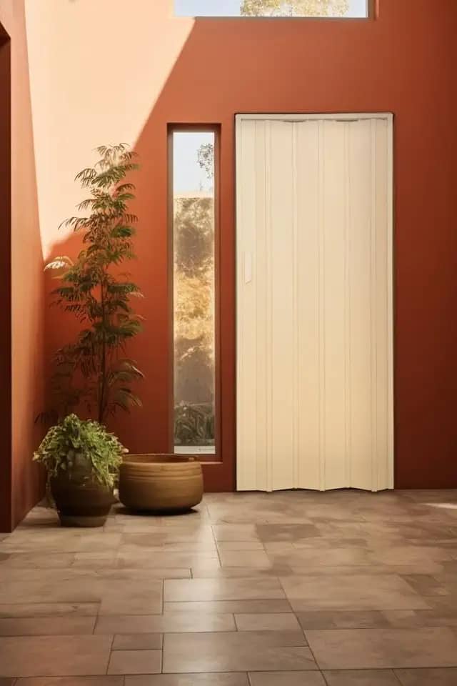 Porta Sanfonada de Pvc 210x62cm Bariri Amarelo